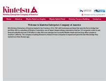 Tablet Screenshot of kintetsu-enterprises.com